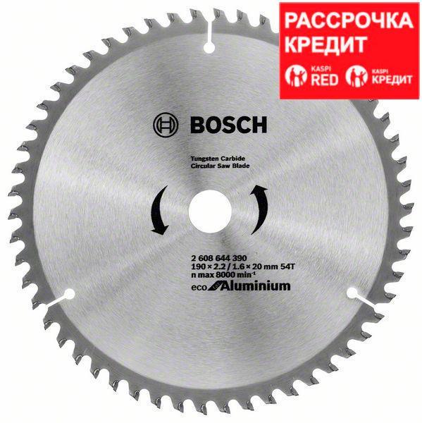 Пильный диск Bosch Eco for Aluminium 190х20/16, Z54