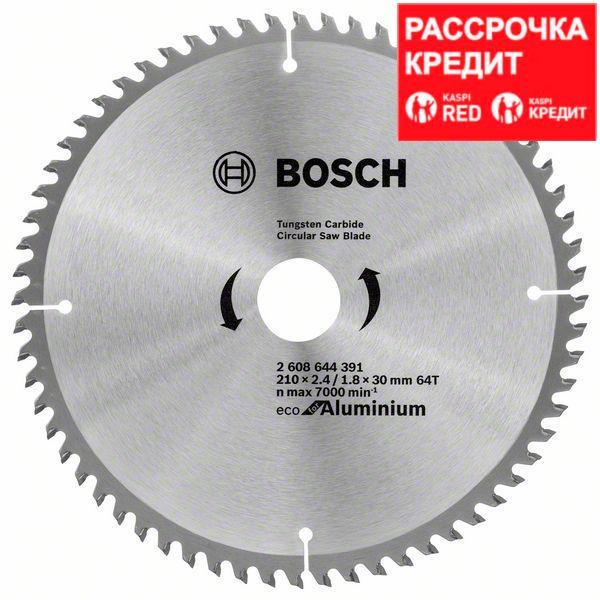 Пильный диск Bosch Eco for Aluminium 210х30, Z64 - фото 1 - id-p57377953