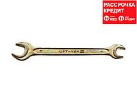 Рожковый гаечный ключ 9 x 11 мм, STAYER (27038-09-11)