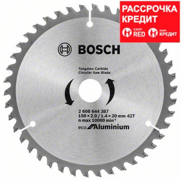 Пильный диск Bosch Eco for Aluminium 150х20/16, Z42, фото 1