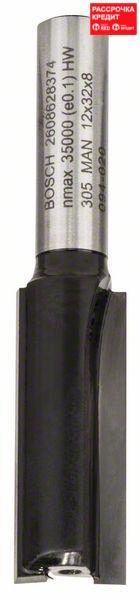 Пазовая фреза Bosch Standard for Wood 8x12x62 мм