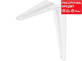 Уголок-кронштейн STAYER "MASTER", 100х75мм, белый (37400-1)