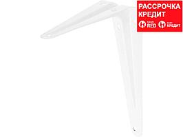 Уголок-кронштейн STAYER "MASTER", 125х100мм, белый (37401-1)