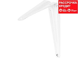 Уголок-кронштейн STAYER "MASTER", 150х125мм, белый (37402-1)