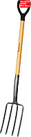 GRINDA PROLine 280x180x1200 мм, вилы с деревянным черенком и пластиковой рукояткой (39727)
