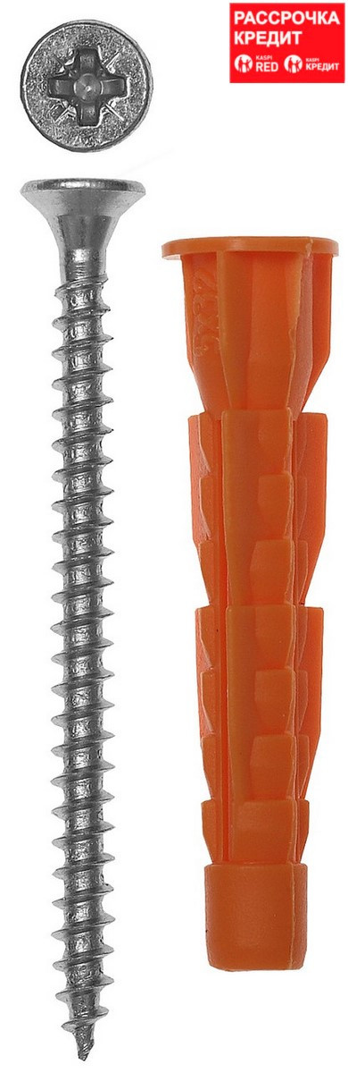 Купить Дюбель универсальный полипропиленовый, с бортиком, в комплекте с ...