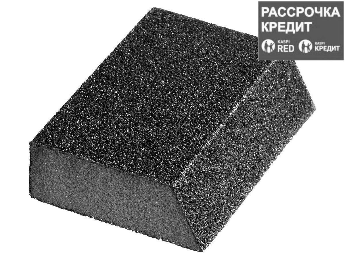 Губка шлифовальная STAYER "MASTER" угловая, зерно - оксид алюминия, Р120, 100 x 68 x 42 x 26 мм, средняя - фото 1 - id-p49800328