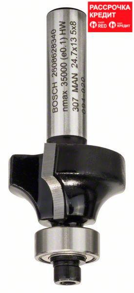 Концевая фреза с шарикоподшипником Bosch Standard for Wood 8x24,7x53 мм