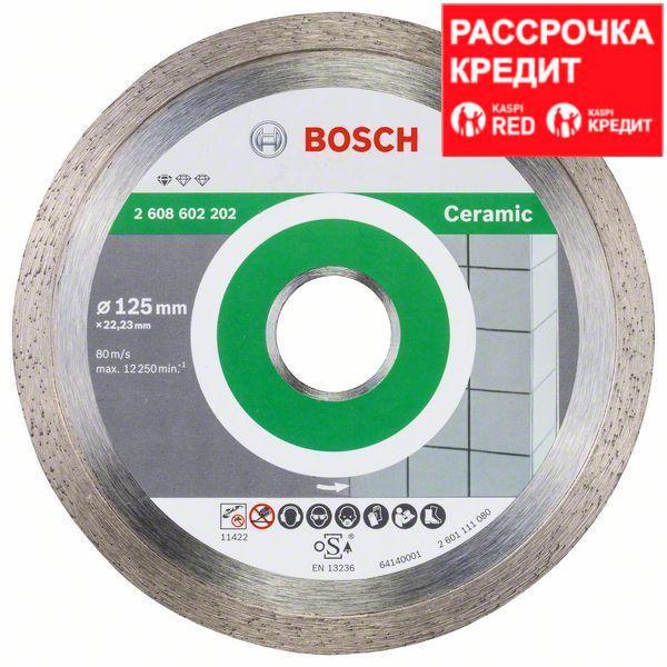Алмазный отрезной круг по керамике Bosch Standard for Ceramic 125x22.23x1.6x7 мм, 10 шт, фото 1
