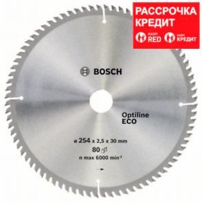 Пильный диск Bosch Optiline Wood ECO 254х30, Z80