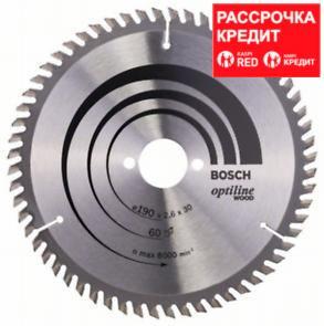 Пильный диск Bosch Optiline Wood 190 x 30, Z60, фото 1