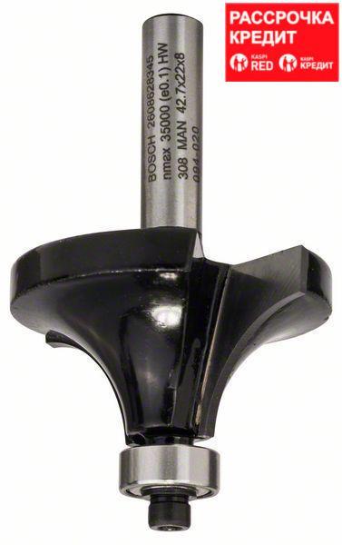 Концевая фреза с шарикоподшипником Bosch Standard for Wood 8x42,7x66 мм