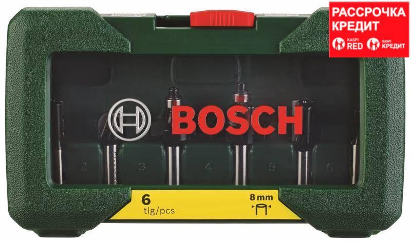 Набор твердосплавных фрез Bosch Promoline с хвостовиком Ø 8 мм, 6 шт