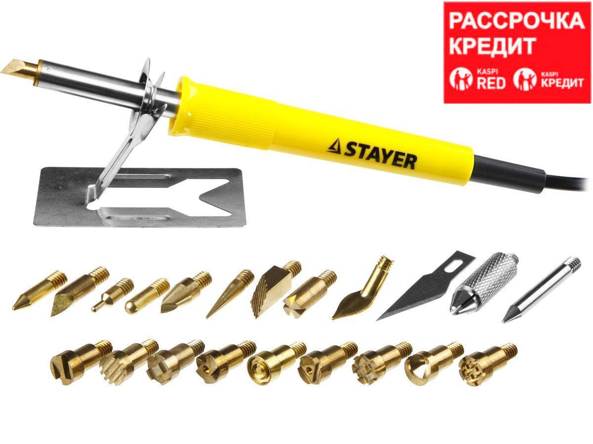 Купить Пирограф прибор для выжигания по дереву STAYER 45227 ...