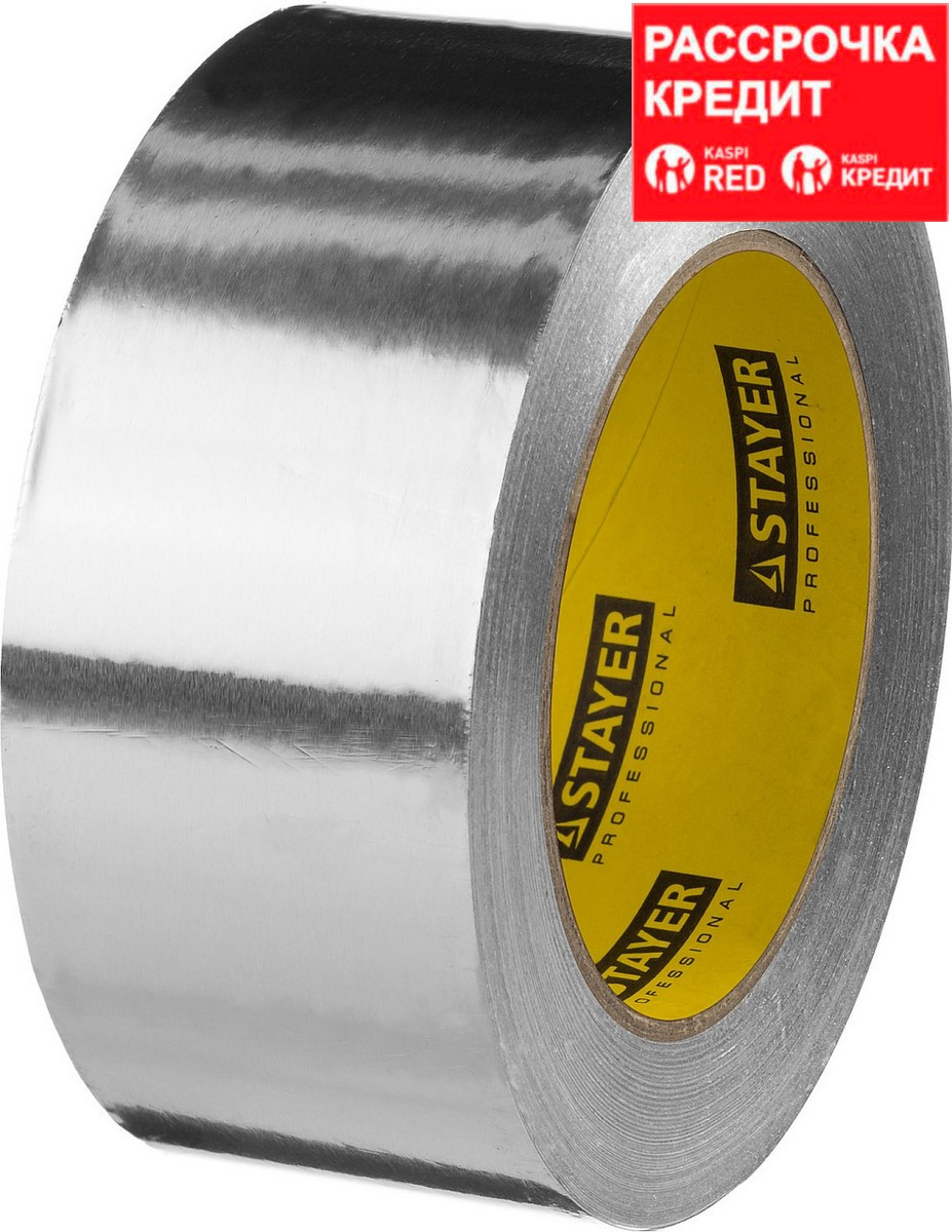Алюминиевая лента, STAYER Professional 12268-50-50, до 120°С, 50мкм, 50мм х 50м (12268-50-50)