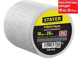 Серпянка самоклеящаяся FIBER-Tape, 10 см х 20м, STAYER Professional 1246-10-20 (1246-10-20)