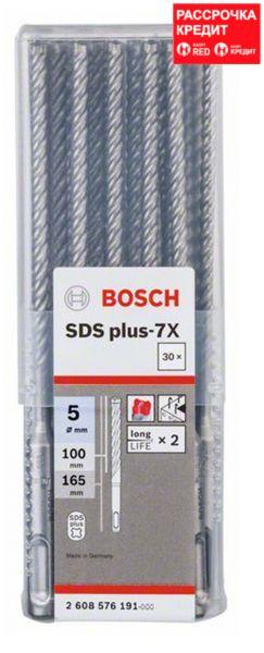 Бур Bosch SDS-plus-7X, 5x100x165 мм 30 шт, фото 1