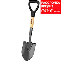 Лопата "ФАВОРИТ-А" автомобильная, деревянный черенок, с рукояткой, ЗУБР Профессионал (4-39504_z01)