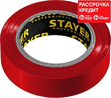 STAYER Protect-10 Изолента ПВХ, не поддерживает горение, 10м (0,13х15 мм), красная (12291-R)