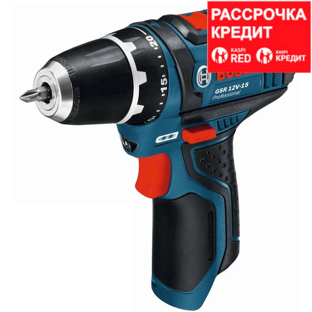 BOSCH Li-Ion, 10.8 В, дрель-шуруповерт GSR 12V-15 (0 601 868 101)
