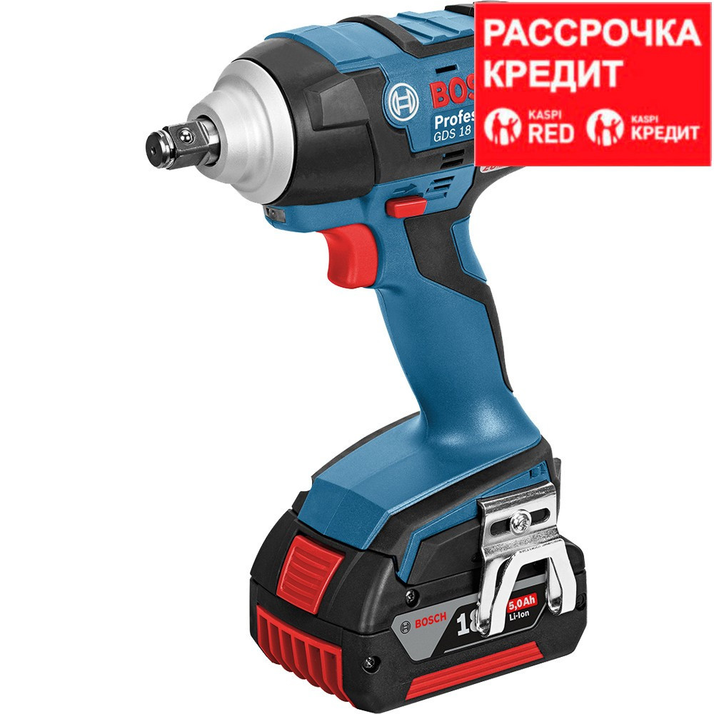 BOSCH Li-Ion, 18B, 1 скор., гайковерт ударный аккумуляторный GDS 18 V-EC 250 L-BOXX (0 601 9D8 104)