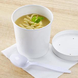 EcoSoup- супница 445 мл. белая,размер: 75*100 мм. РФ, фото 2