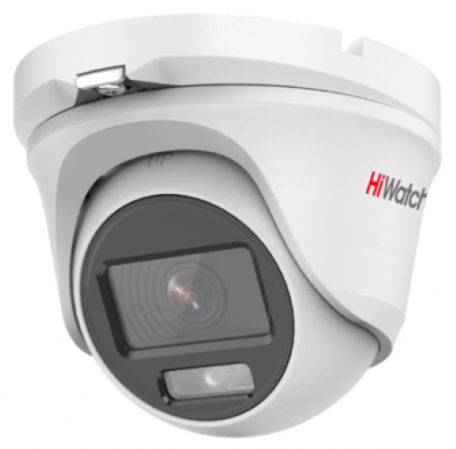 DS-T203L- 2MP Уличная купольная мультиформатная (TVI/AHD/CVI/CVBS) IP-камера с технологией ColorVu*