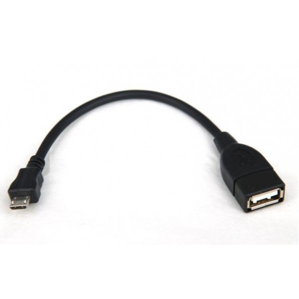 Кабель miniUSB(m) - USB(f) 0.1m. (OTG-кабель) - фото 1 - id-p80155121