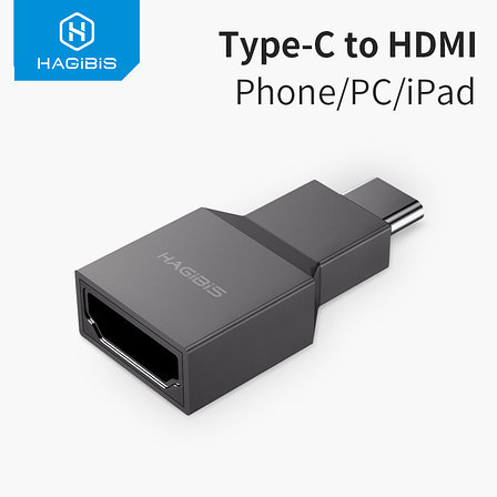 Адаптер USB Type-C - HDMI 2.0, 4K HAGIBIS, USB-C на HDMI | Переходник, конвертер, фото 2