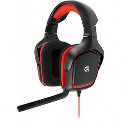 Гарнитура Logitech Gaming G230, 20Hz-20kHz, 32 Om, 90 dB, mic 50Hz-20kHz, 2.3m,  Black-Red