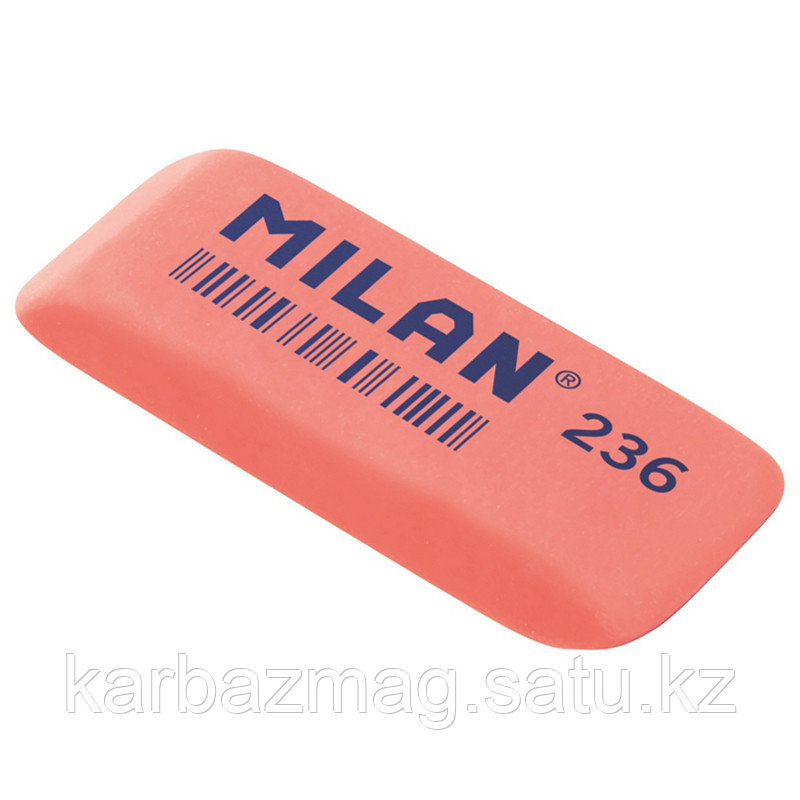 Ластик Milan 236 скош. прямоуг., пластик 56*19*9мм - фото 1 - id-p80313520