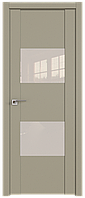 Дверь царговая 21U Шеллгрей, Lacobel Перламутровый лак, 700
