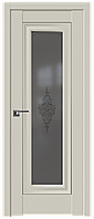 Дверь Экошпон 24U Серебро Магнолия Сатинат, Кристалл графит, 900
