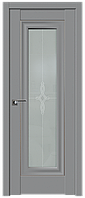 Дверь Экошпон 24U Серебро Манхэттен, Узор матовое, 900
