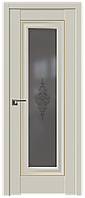 Дверь Экошпон 24U Золото Магнолия Сатинат, Кристалл графит, 600
