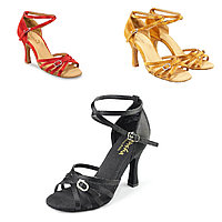 Туфли бальные женские сатин ADRIANA BR33050S Sansha Цвет Бронзовый Размер 7 Материал Сатин