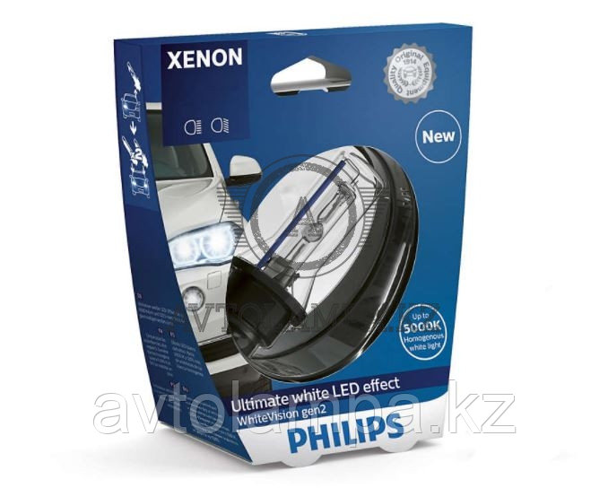 85122 D2S Philips Xenon White Vision Штатная ксеноновая лампа, фото 1