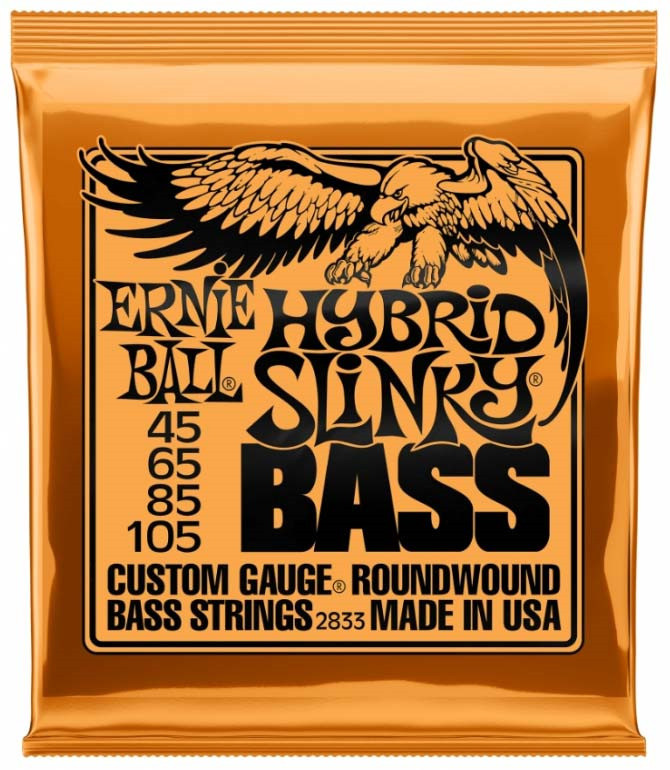 Комплект струн для бас-гитары, 45-105, никель, Ernie Ball 2833