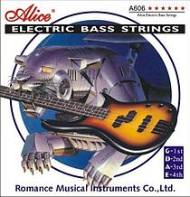 Комплект струн для бас-гитары, никель, 45-105 [10] Alice A606(4)-M