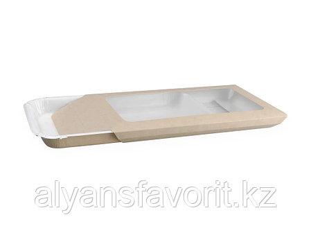ECO PLATTER- упаковка для нарезок 400 мл, размер:220*140*20 мм. РФ, фото 2