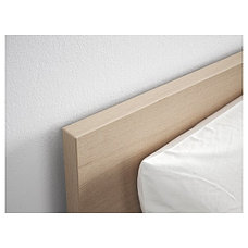 Кровать каркас+2 кроватных ящика МАЛЬМ дубовый шпон, Лонсет 90x200  ИКЕА, IKEA, фото 2