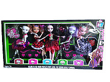 Monster набор из 5 кукол(аналог Monster High(Школа Монстров))