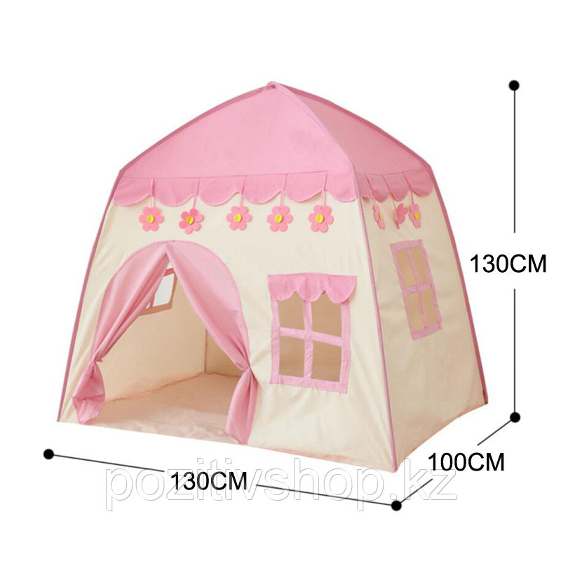 Детская игровая палатка-домик Принцесса 55 розовый - фото 3 - id-p80371256
