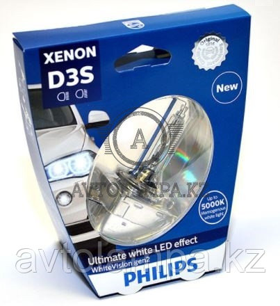 42403 D3S Philips Xenon White Vision Штатная ксеноновая лампа