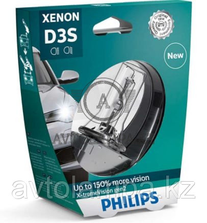 42403 D3S Philips Xenon X-Treme Vision +150% Штатная ксеноновая лампа