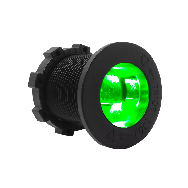 Авторозетка гнездо прикуриватель разъем с подсветкой на 12 и 24 вольта зеленый - фото 1 - id-p80373441