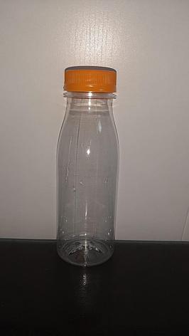 ПЭТ бутылка прозрачн., 0.25л, кругл., с крышкой,, широкое горло, ПЭТ, 150 шт, фото 2