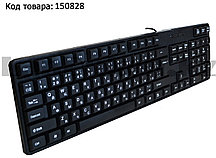 Клавиатура проводная бесшумная USB Black Antelope Keyboard TJ-818  черная