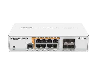 Коммутатор Cloud Router Switch Mikrotik CRS112-8P-4S-IN (RouterOS L5) - фото 1 - id-p80085028