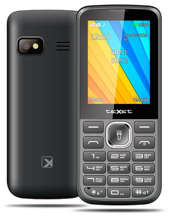 Мобильный телефон Texet TM-213 черно-красный